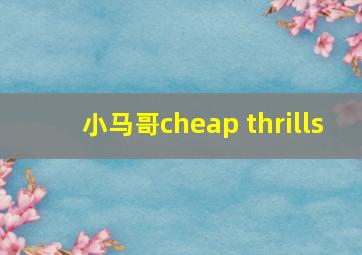 小马哥cheap thrills